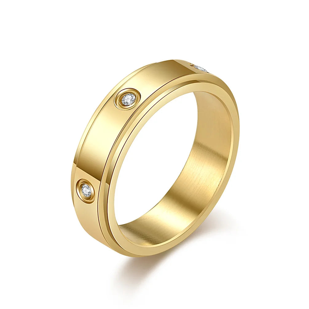 Zircon Infinity Ring