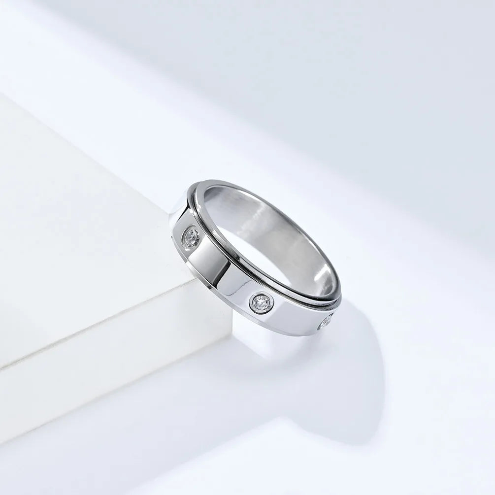 Zircon Infinity Ring