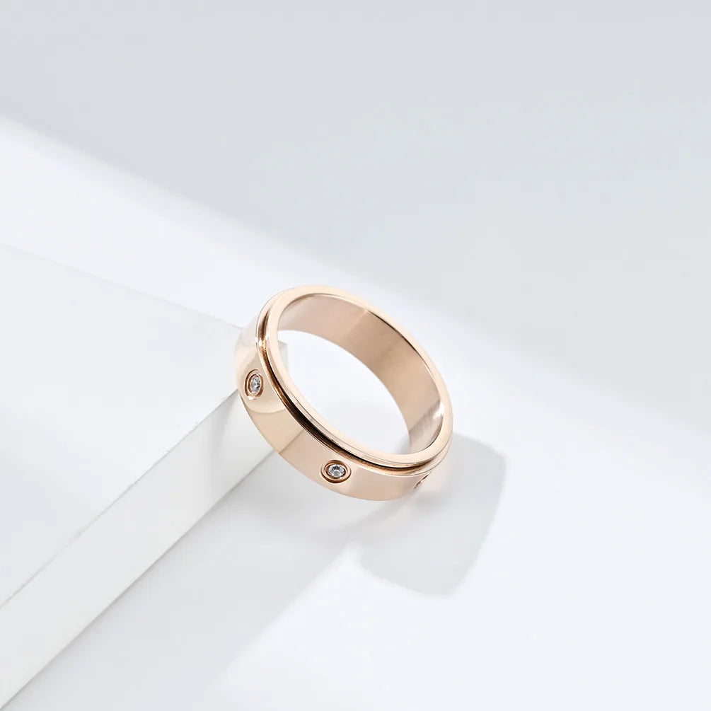 Zircon Infinity Ring