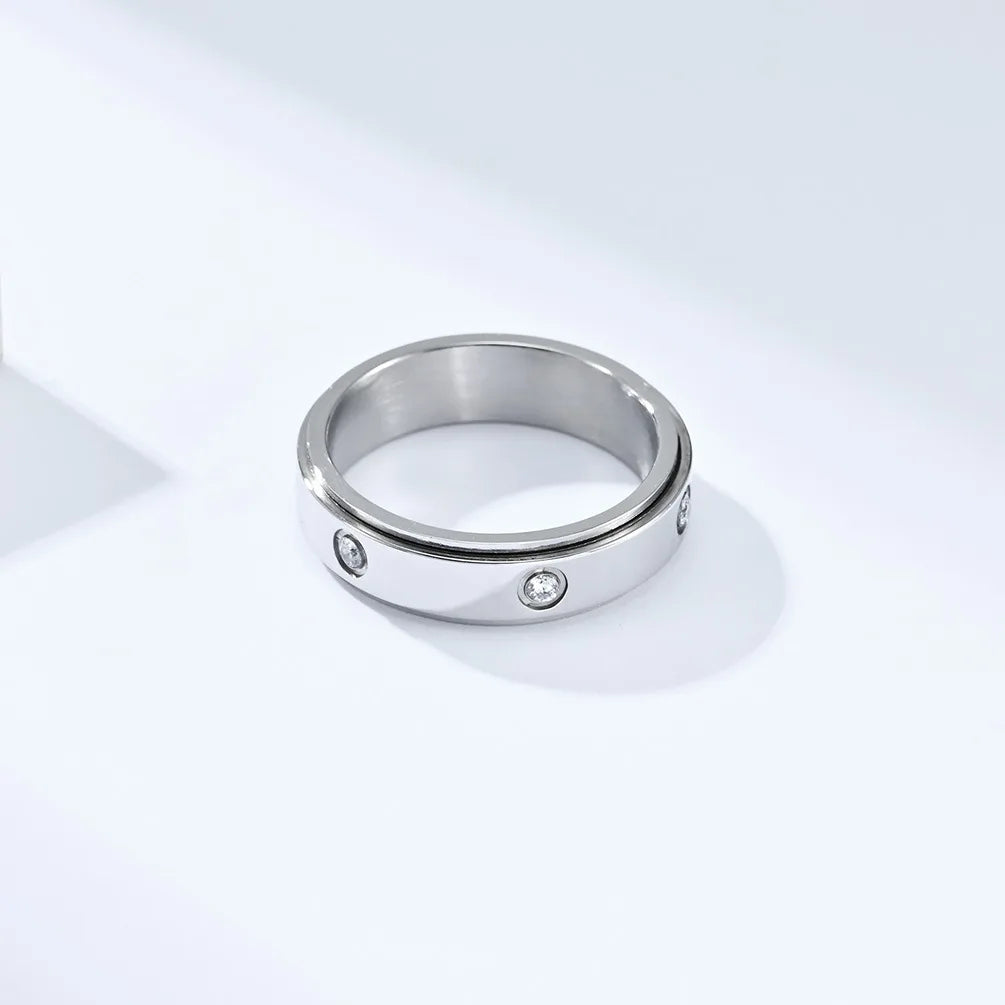 Zircon Infinity Ring