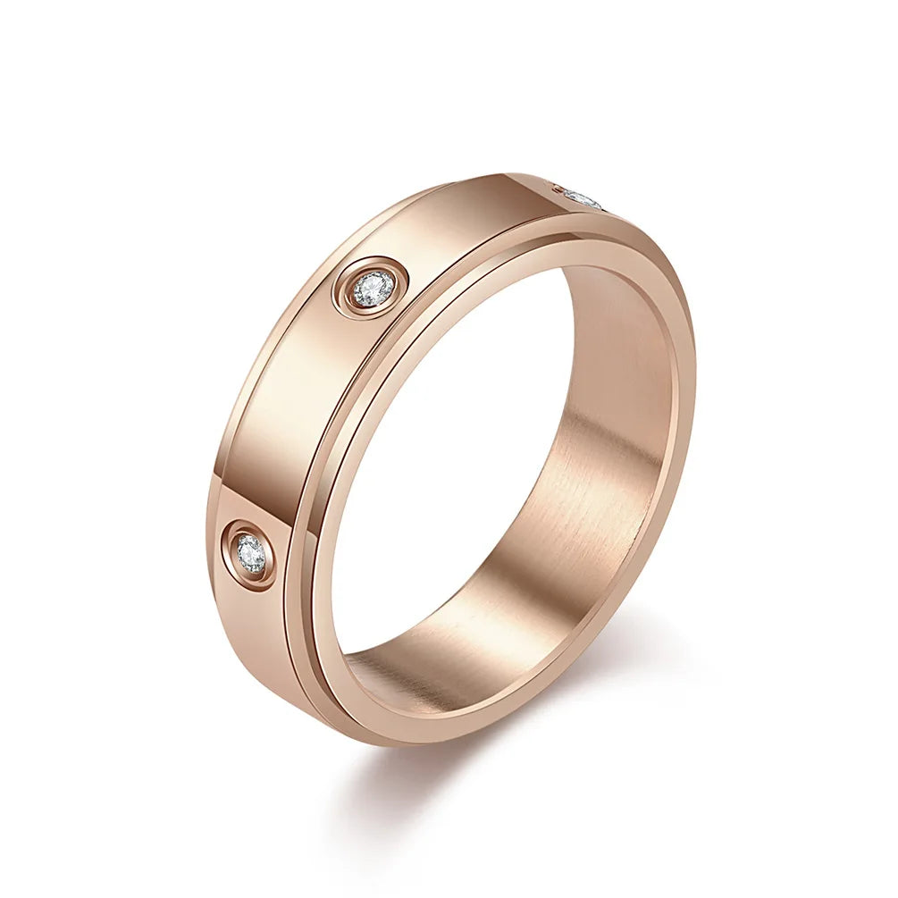 Zircon Infinity Ring