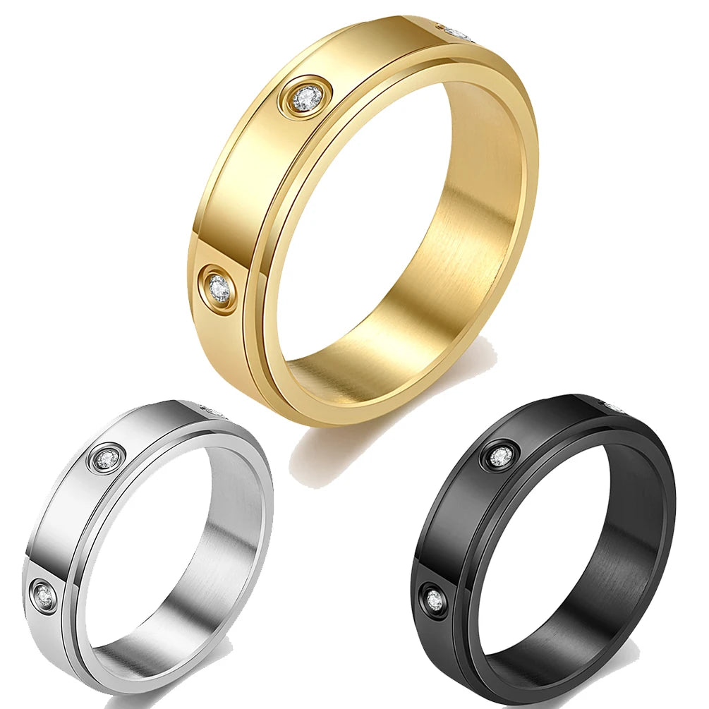Zircon Infinity Ring
