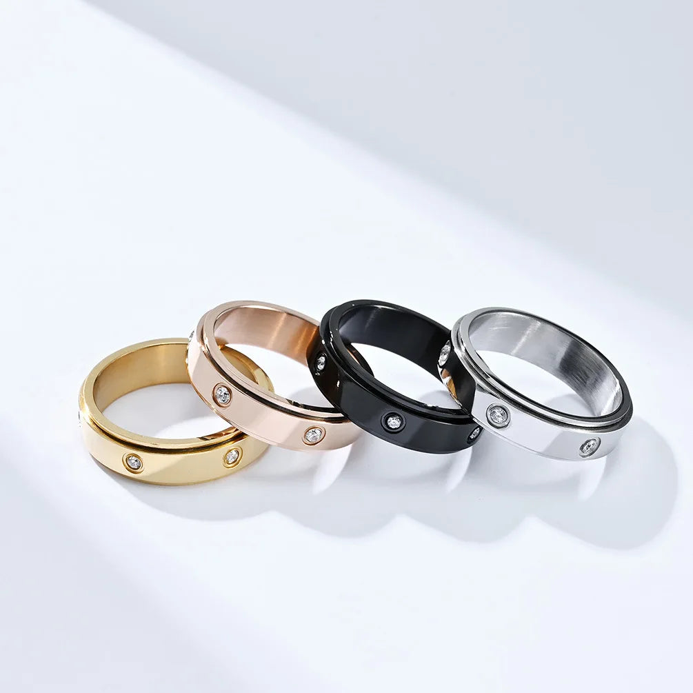 Zircon Infinity Ring