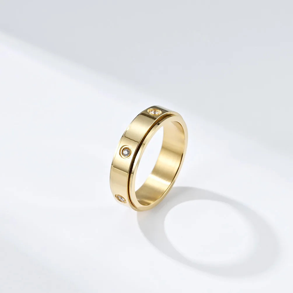 Zircon Infinity Ring