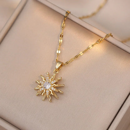 Vintage Sunflower Necklace