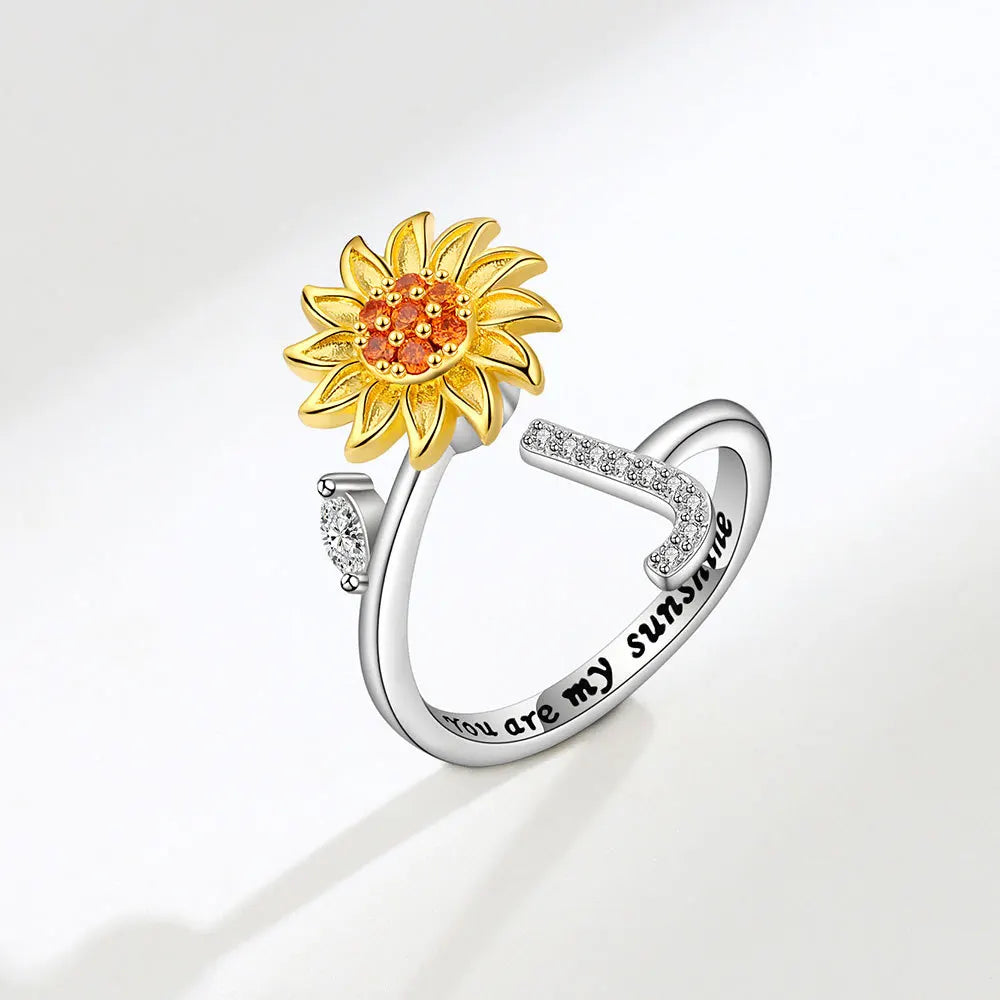 Polly Pocket Sunshine Ring Letter J