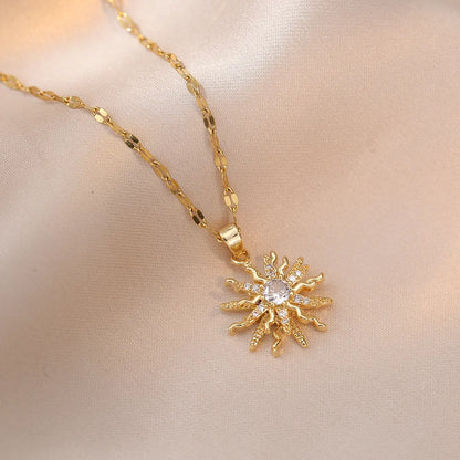 Vintage Sunflower Necklace