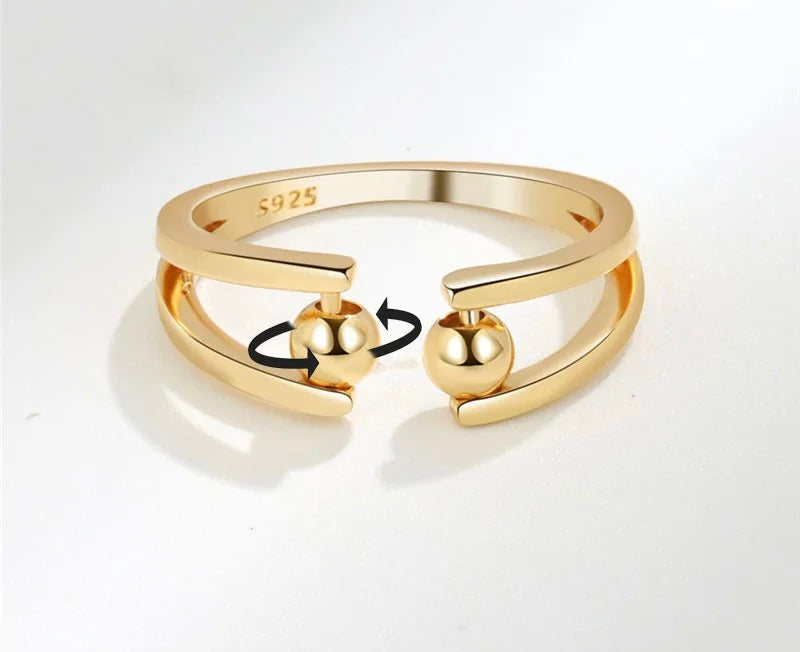 The Minimalist Fidget Ring Gold